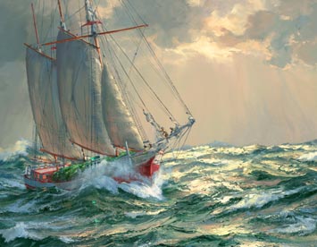 Painting of Rousse Simmons By Eric Forsberg