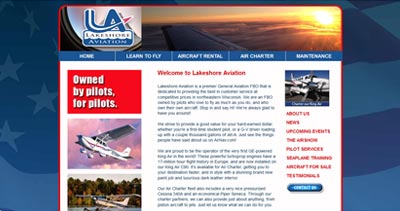 Lakeshore Aviation Website