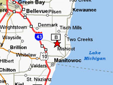 Map to Mishicot
